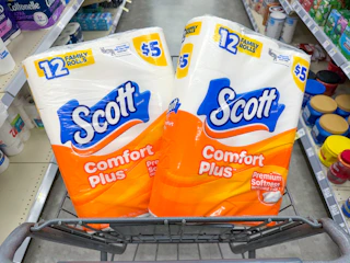 scott toilet paper packs in walgreens cart