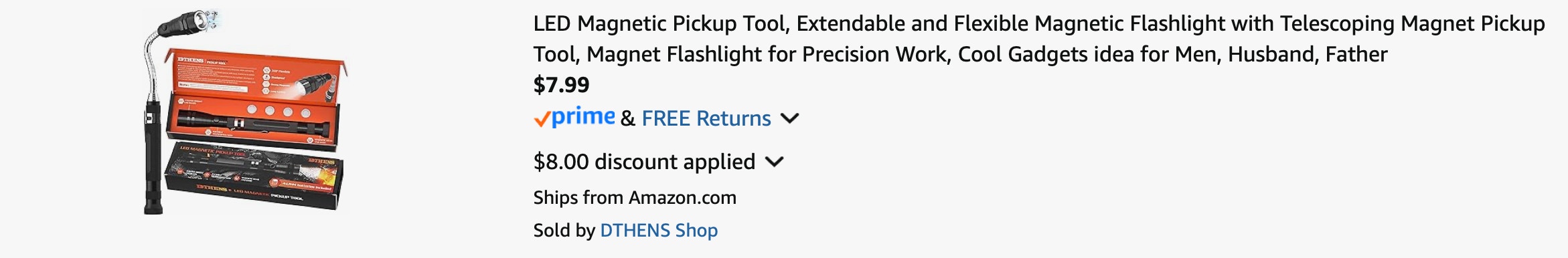 Amazon LED Magnetic Pickup Tool 2025