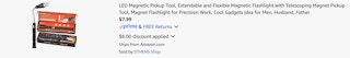 Amazon LED Magnetic Pickup Tool 2025