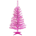 National Tree Company Pink Tinsel Tree