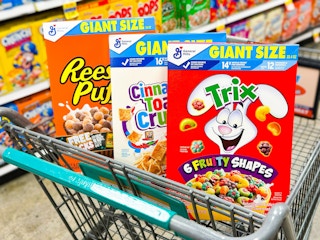 general mills giant size cereal in shopping cart