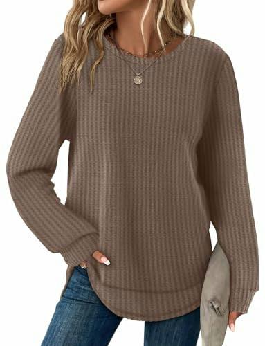 Women's Waffle Knit Tunic Top