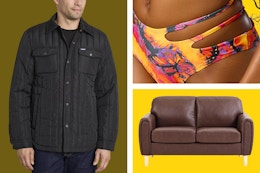 Men's Poly Jacket, Women's Bikini Bottoms & Loveseat