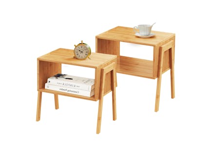 Bamboo Stackable End Tables