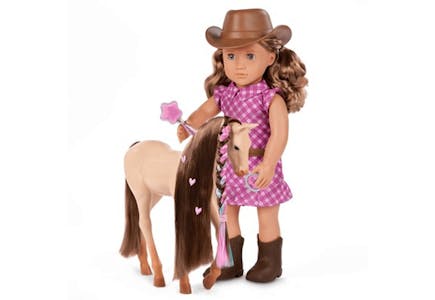 Our Generation Doll and Horse Set