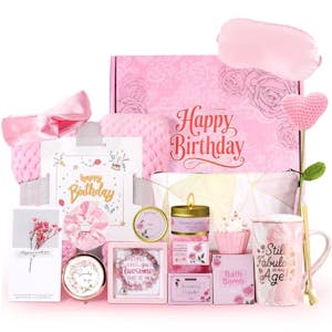 Pink Birthday Self Care Gift Set