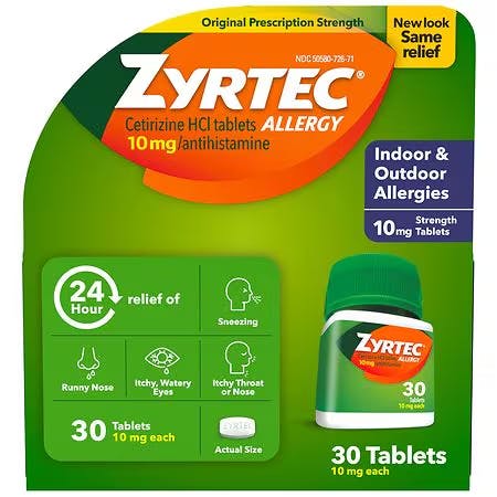 Zyrtec Allergy Relief Tablets