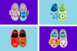 walmart toddler character slippers collage