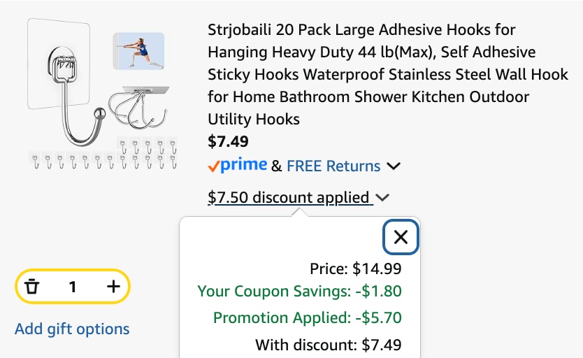 Cart 20 Hooks