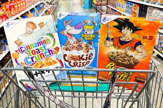 general mills cereal in shopping cart