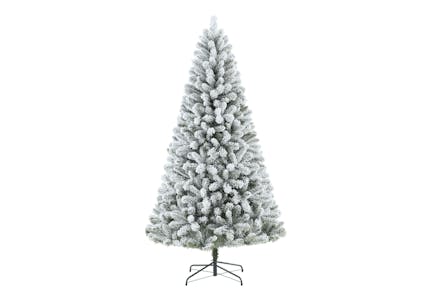 Holiday Time Flocked Tree