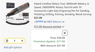 rotary tool Amazon receipt