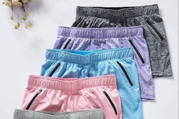 Women's Gym Shorts 5-Pack, Only $39.95 on Amazon ($7.99 Each) card image