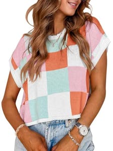Women's Cap Sleeve Crop Top