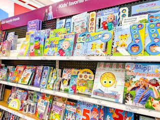 Kids' books area shots