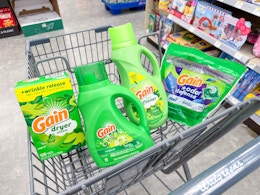 gain laundry products in walgreens cart