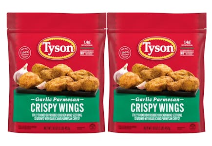 2 Tyson Crispy Wings Bags