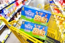 kellogg-s rice krispies treats in yellow shopping cart