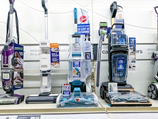 hoover smartwash carpet cleaning machine on target shelf