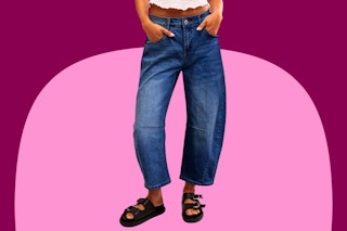 Walmart women's barrel jeans
