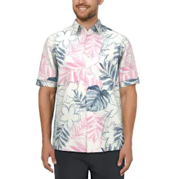 Men's Tropical Flower Print Shirt