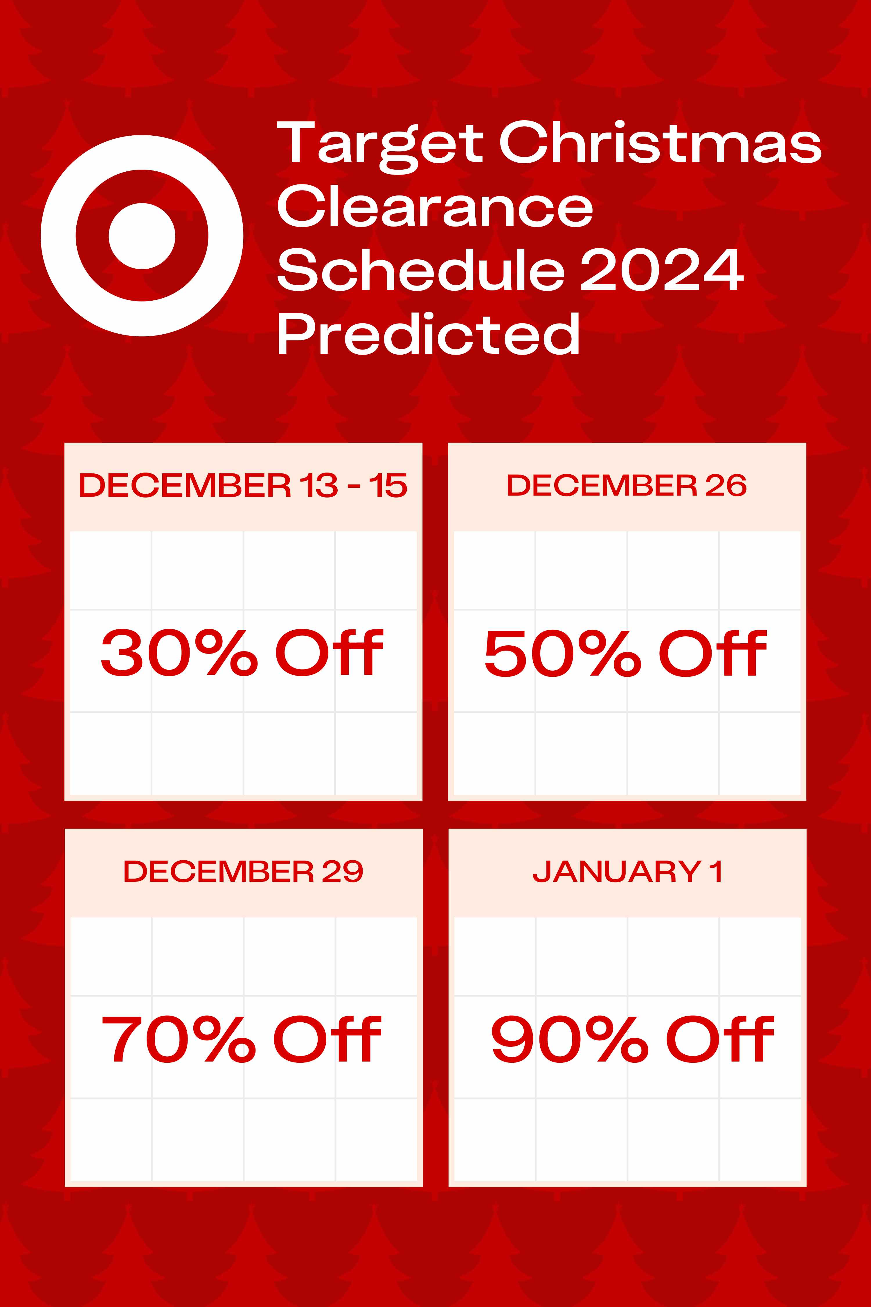 Target Christmas Clearance Schedule 2024 predicted