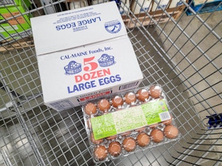 eggs in a cart