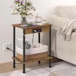 End Table with Charging Station