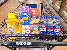 kroger matchup groceries in shopping cart
