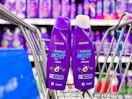 2 Aussie hair products in Walmart shopping cart