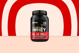  Optimum Nutrition Whey Protein Powder, Only $22.49 on Amazon (Reg. $42) card image