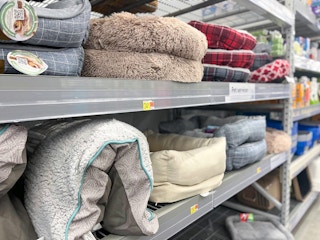 Dog Bed Aisle at Walmart
