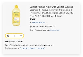 Garnier Micellar Water with Vitamin C