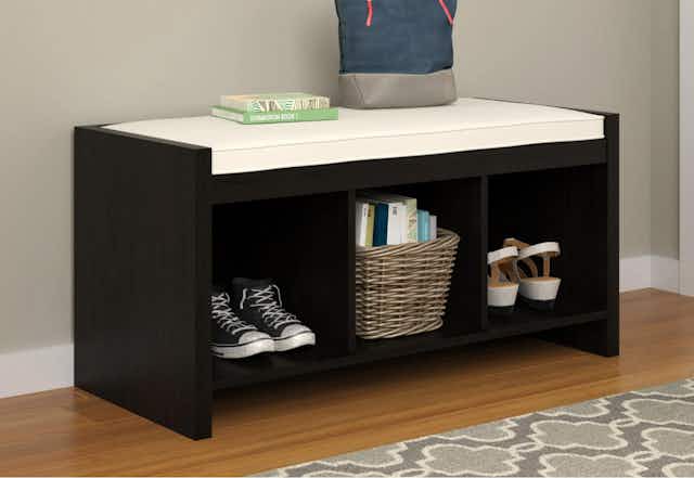 Entryway Storage Bench on Clearance, Just $56 at Walmart (Reg. $110) card image