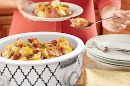 a crock-pot on a table