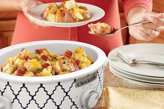 a crock-pot on a table