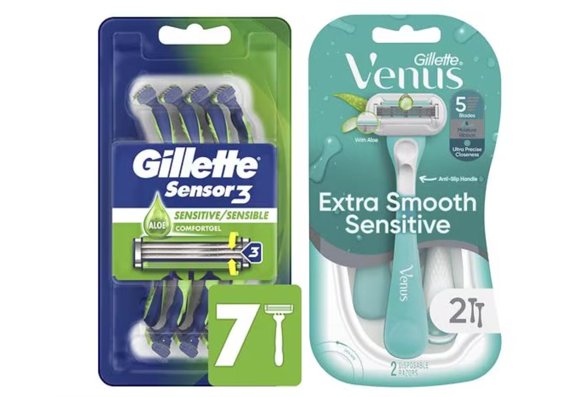 1 Venus + 1 Gillette Razor Packs