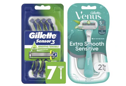 1 Venus + 1 Gillette Razor Packs