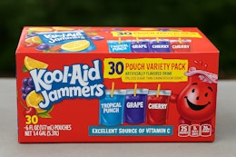 Kool-Aid Juice 30-Pack, as Low as $5.20 on Amazon ($0.17 per Pouch) card image