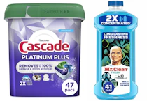 1 Cascade + 1 Mr. Clean