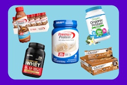 Save on Protein Shakes and Bars During Amazon's BOGO 50% Off Promotion card image