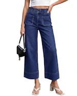 Women's High Waisted Cropped Jeans