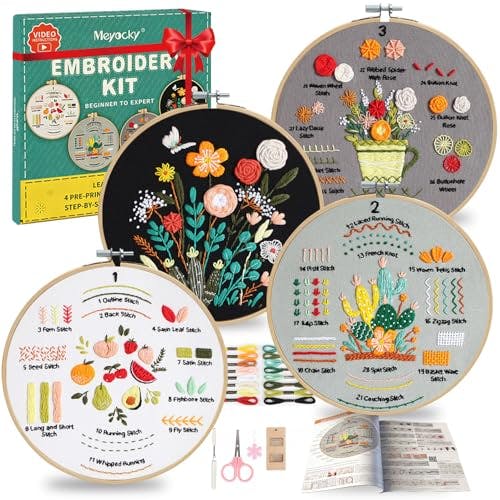 Embroidery Kit 4-Pack