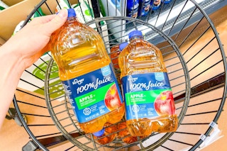 kroger apple juice in bin