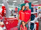 target matching pajamas sitting on a shelves