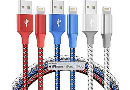 iPhone Lightning Charger Cord 3-Pack