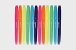 amazon basics highlighters on a grey background