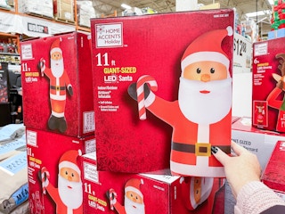 box for 11-ft inflatable santa at Home Depot