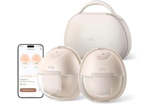 Eufy Hands-Free Wearable Breast Pump, Just $230 on Amazon card image