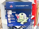 bissell little green carpet cleaner sitting on a target shelf